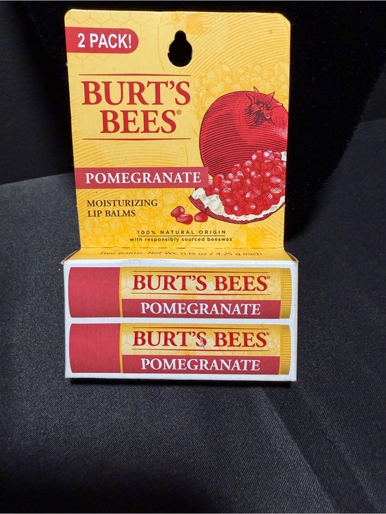Burts Bees Other - Burt's Bees Pomegranate Moisturizing Lip Balm 2-Pack